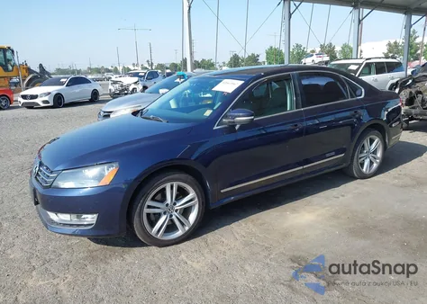 2013 Volkswagen Passat 2.0L Tdi Sel Premium from USA, damaged, VIN 1VWCN7A36DC002806